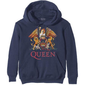 Queen - Classic Crest (Hoodie - navy)