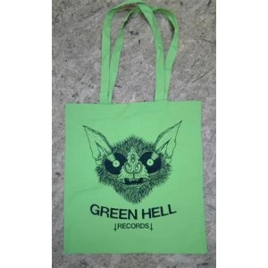 Green Hell Records - Hellbat (Stoffbeutel lange Henkel) light green