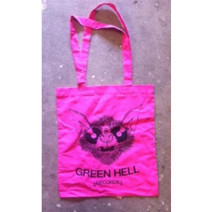 Green Hell Records - Hellbat (Stoffbeutel lange Henkel) pink