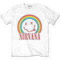 Nirvana - Smiley Rainbow (white) L