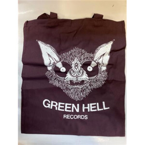 Green Hell Records - Hellbat / (Stoffbeutel lange Henkel) - aubergine