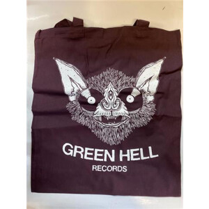 Green Hell Records - Hellbat / (Stoffbeutel lange Henkel) - aubergine