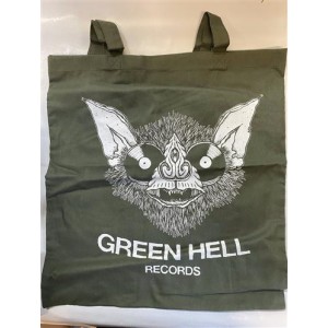 Green Hell Records - Hellbat / (Stoffbeutel lange Henkel) - oliv