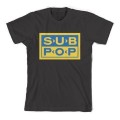 SUB POP - Sub Pop Logo Yellow & Blue Logo (black)