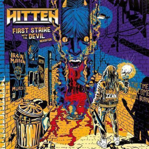 Hitten - First Strike with the Devil (bi-colour) col lp + cd