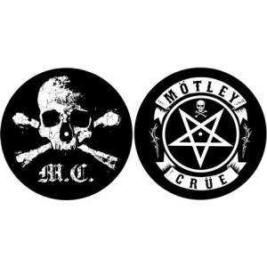 Mötley Crue - Slipmat Pair - Skull & Pentagram