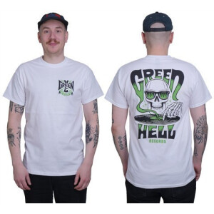 Green Hell Clothing - Record Skull (white)