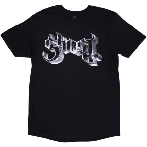 Ghost - Metal Logo & Purple Grucifix (black)