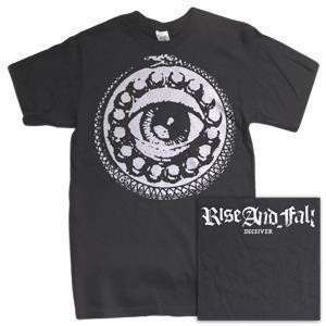 Rise And Fall - Eye logo (heather black)