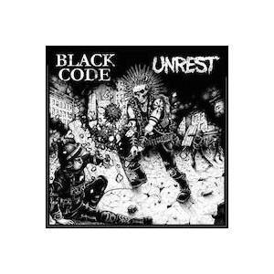 Unrest / Black Code - split - lp